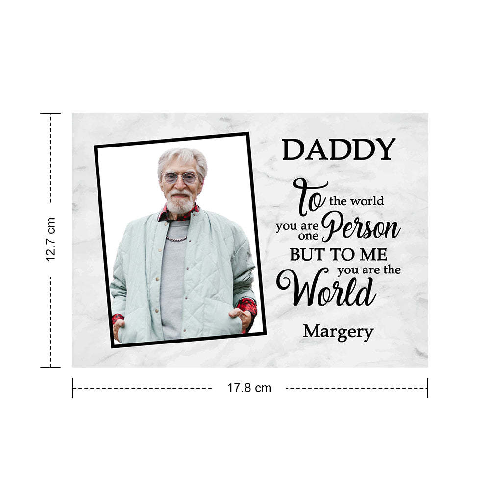 Individuelle Häkelpuppe, Handgefertigte Minipuppen, Die Ihrem Foto Ähneln, Mit Personalisierten Kartengeschenken Für Den Vater - MeineFotoTassen