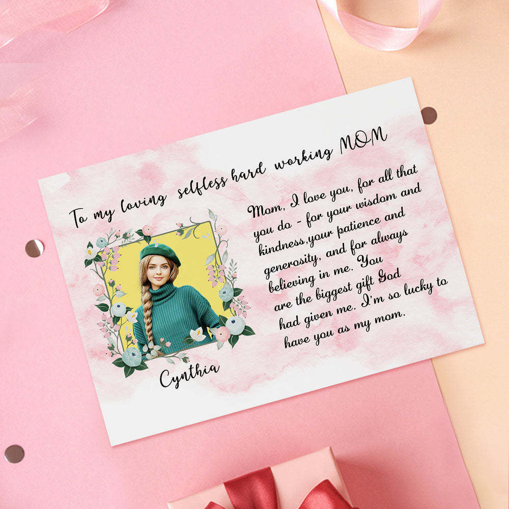 An Meine Mutter: Individuelle Häkelpuppe Nach Foto. Handgefertigte, Gleich Aussehende Puppen Mit Personalisierten Namenskartengeschenken Für Sie - MeineFotoTassen