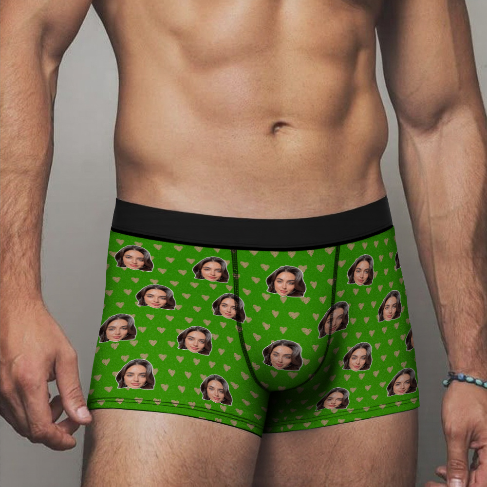 Benutzerdefinierte Herren-boxershorts Mit Foto, Personalisierte Gesichtsunterwäsche, Geschenk Für Ihn, Fotogeschenke Für Den Liebhaber - MeineFotoTassen