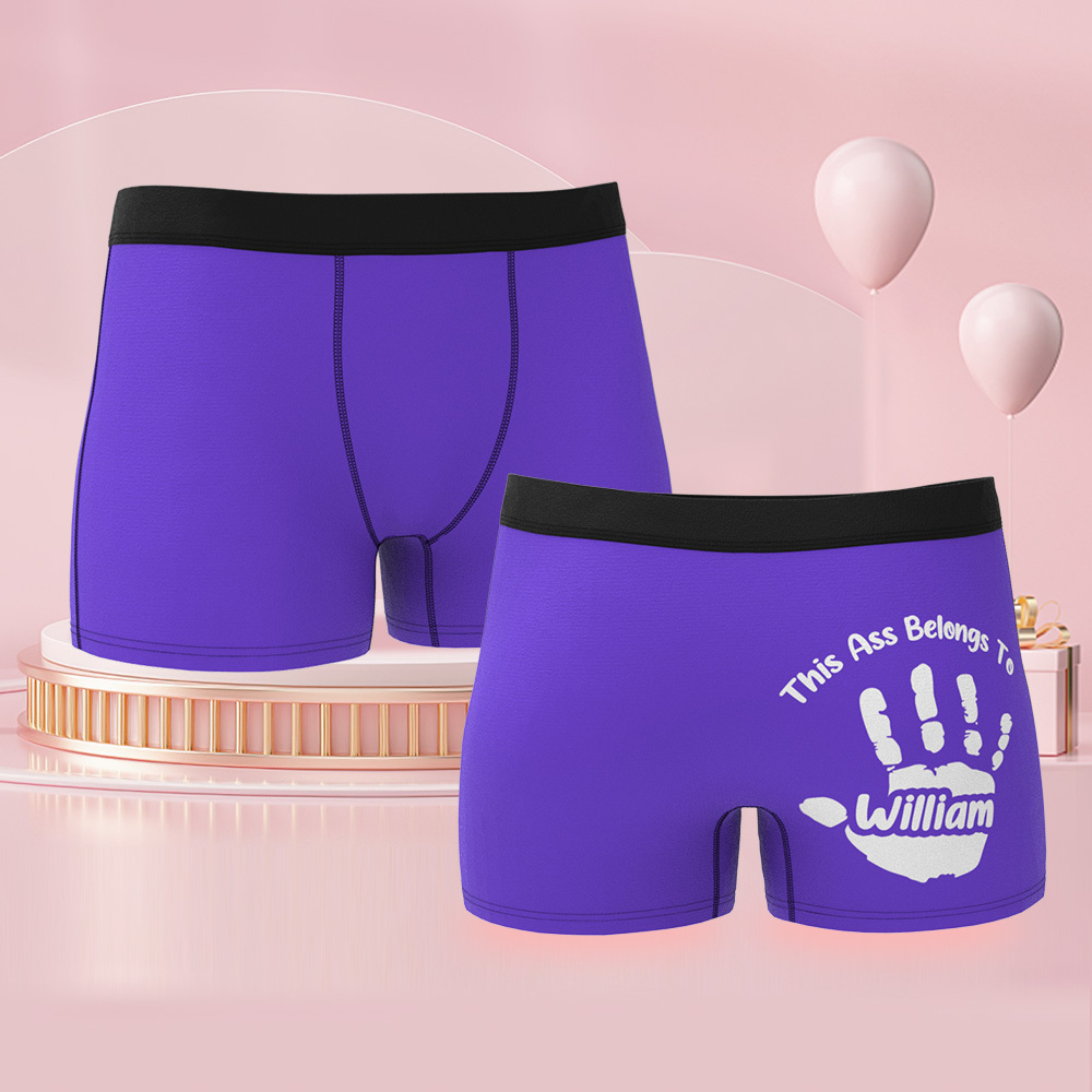 Benutzerdefinierter Name Boxer Freche Geschenke Für Freund Personalisierter Boxer Für Männer 1 Stück - MeineFotoTassen