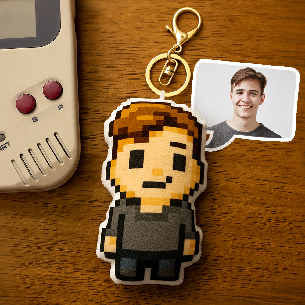 Personalisierter Süßer Schlüsselanhänger, Personalisierter Cartoon-schlüsselanhänger, Personalisiertes Jubiläumsgeschenk - MeineFotoTassen