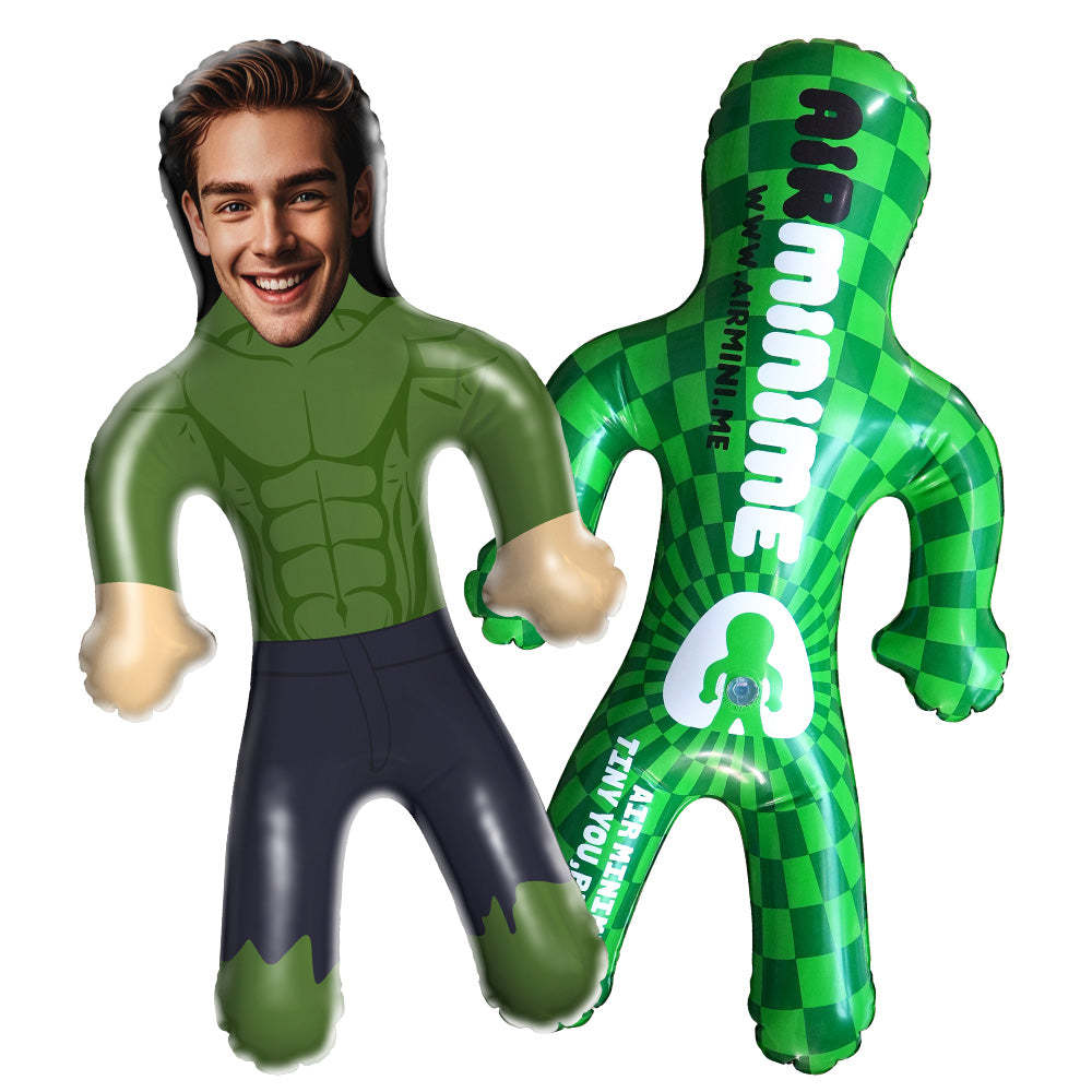 Aufblasbarer Superhelden-minime-ballon Mit Gesicht, Personalisierte Aufblaspuppen Für Ihn/kinder - MeineFotoTassen