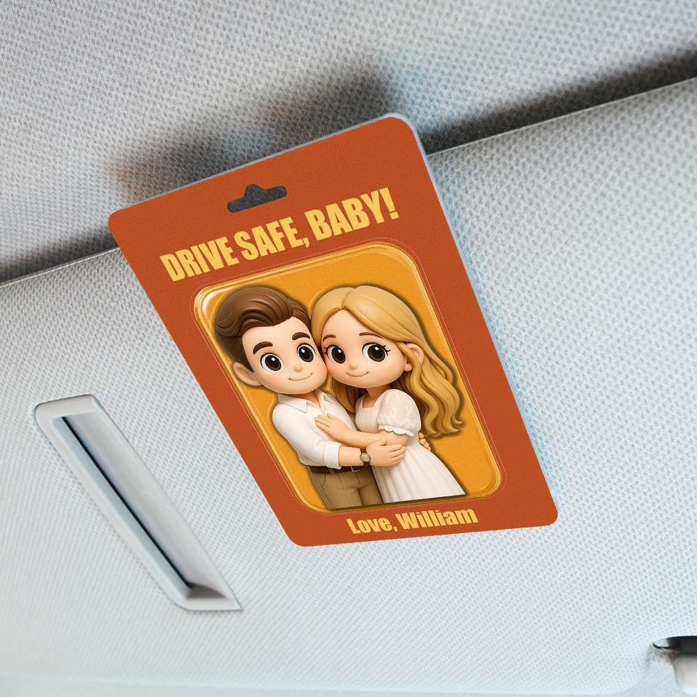 Personalisiertes Vatertagsgeschenk Für Papa, Personalisiertes Foto Actionfigur Auto Visier Clip, Geschenk Für Ehemann, Opa Geburtstagsgeschenke, Autozubehör - DePhotoBoxer