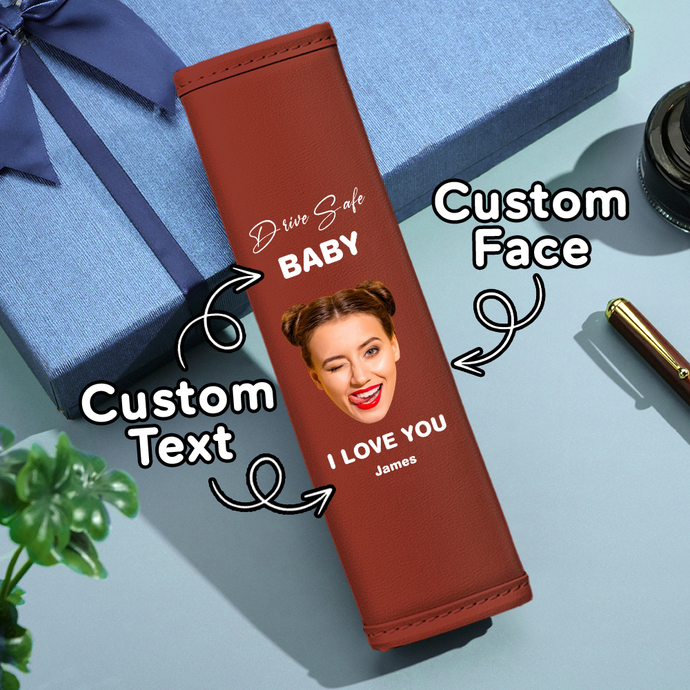 Drive Safe Geschenk Für Papa Benutzerdefinierte Sicherheitsgurt Schulterpolster Personalisiertes Vatertagsgeschenk Für Papa - DePhotoBoxer