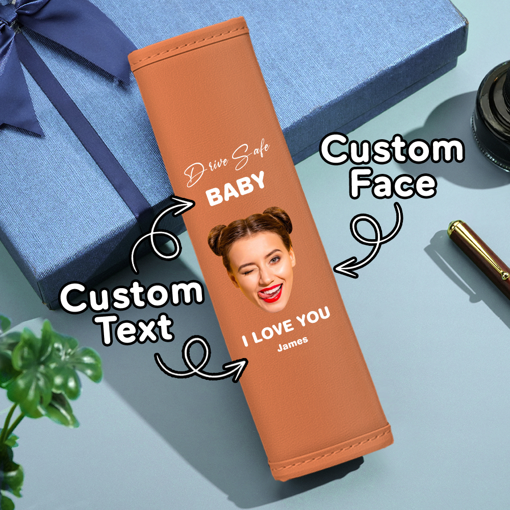 Drive Safe Geschenk Für Papa Benutzerdefinierte Sicherheitsgurt Schulterpolster Personalisiertes Vatertagsgeschenk Für Papa - DePhotoBoxer
