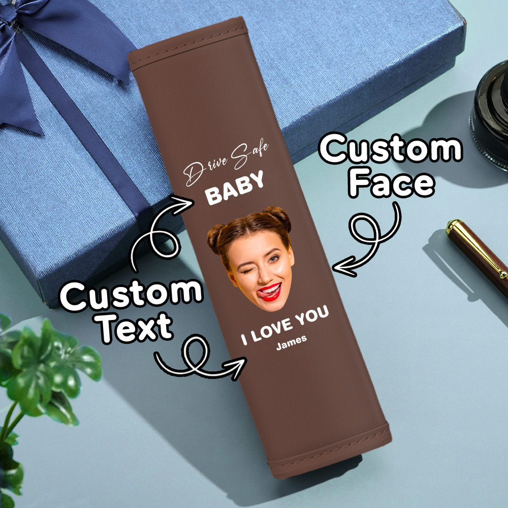Drive Safe Geschenk Für Papa Benutzerdefinierte Sicherheitsgurt Schulterpolster Personalisiertes Vatertagsgeschenk Für Papa - DePhotoBoxer