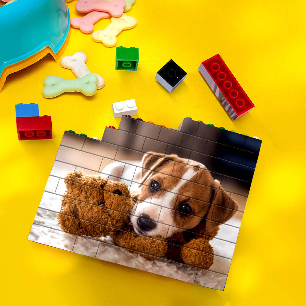 Personalisierte Gebäude-ziegelstein-kundenspezifische Foto-block-farben-ziegelstein-puzzle-geschenke - MeineFotoTassen