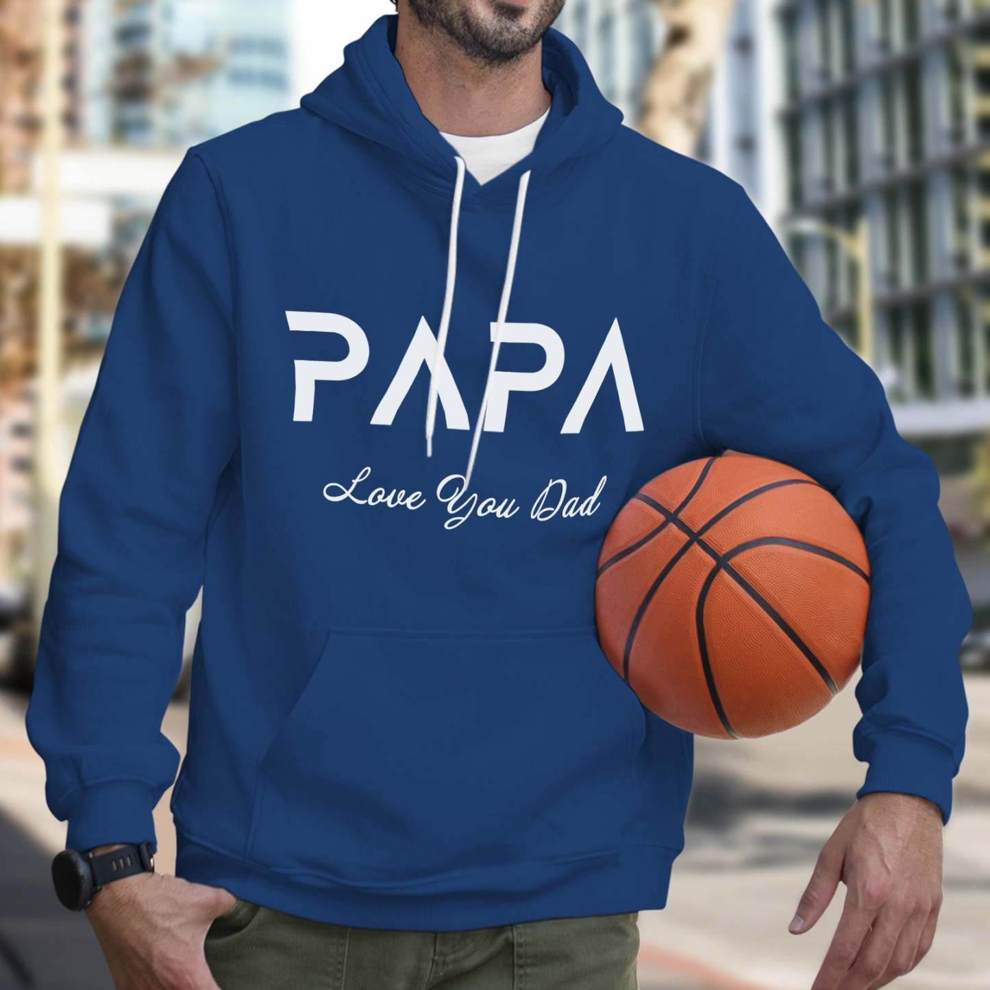 Benutzerdefinierte Papa Hoodie Personalisierte Vater Shirt Vatertagsgeschenke - MeineFotoTassen