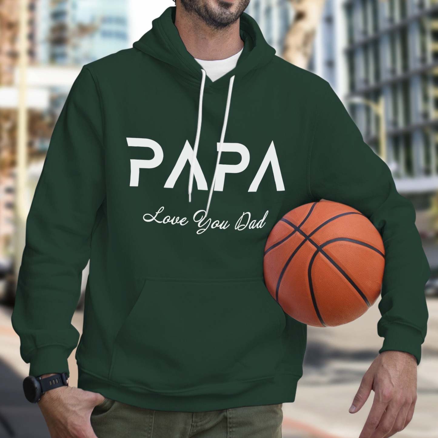 Benutzerdefinierte Papa Hoodie Personalisierte Vater Shirt Vatertagsgeschenke - MeineFotoTassen