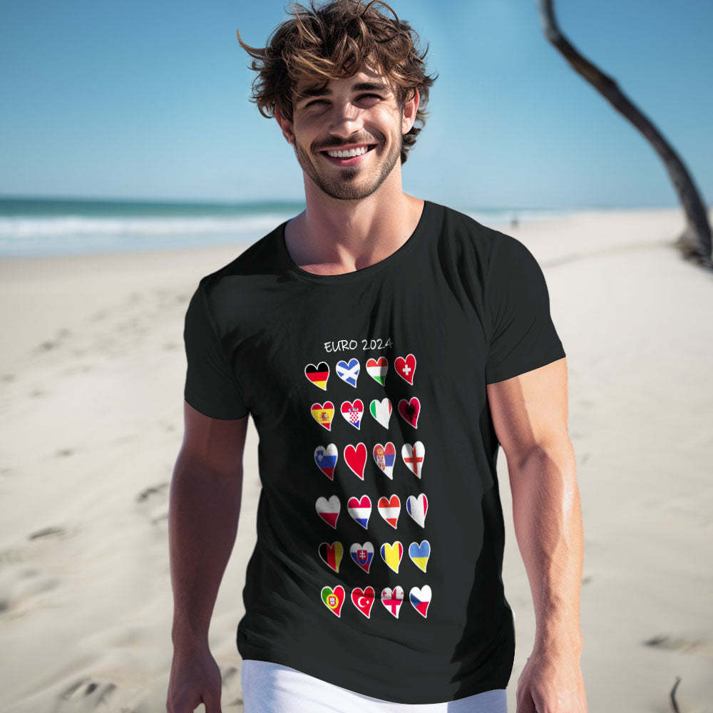 Euro 2024 Deutschland Fan T-shirt Fußball 2024 Em Shirt - MeineFotoTassen