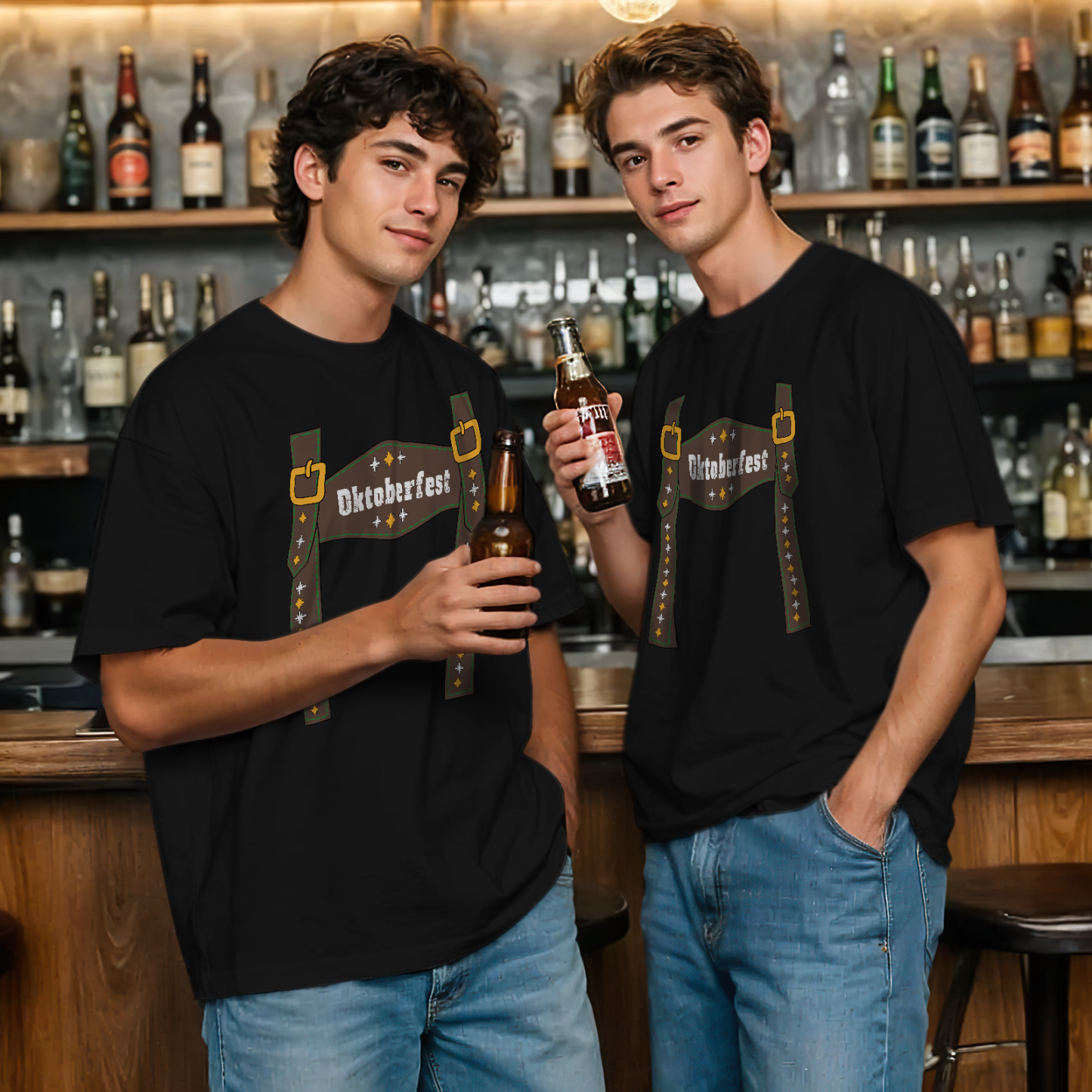 Oktoberfest-shirt, Bier-shirts, Deutsches Bier-t-shirt, Biertrink-t-shirt Für Herren - MeineFotoTassen