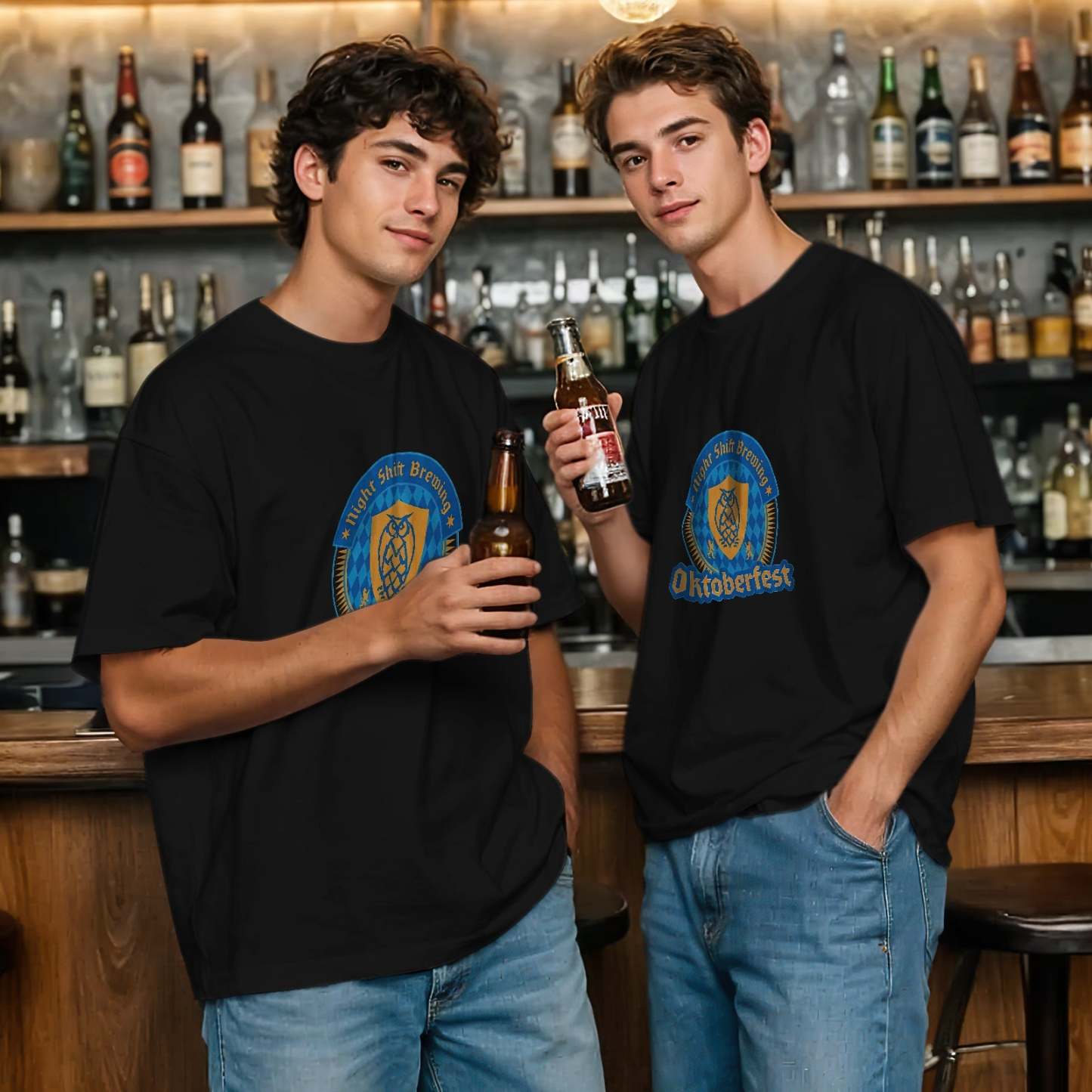 Gruppen-trinkhemden, Deutsches Bier-shirt, Retro-craft-bier-shirt - MeineFotoTassen