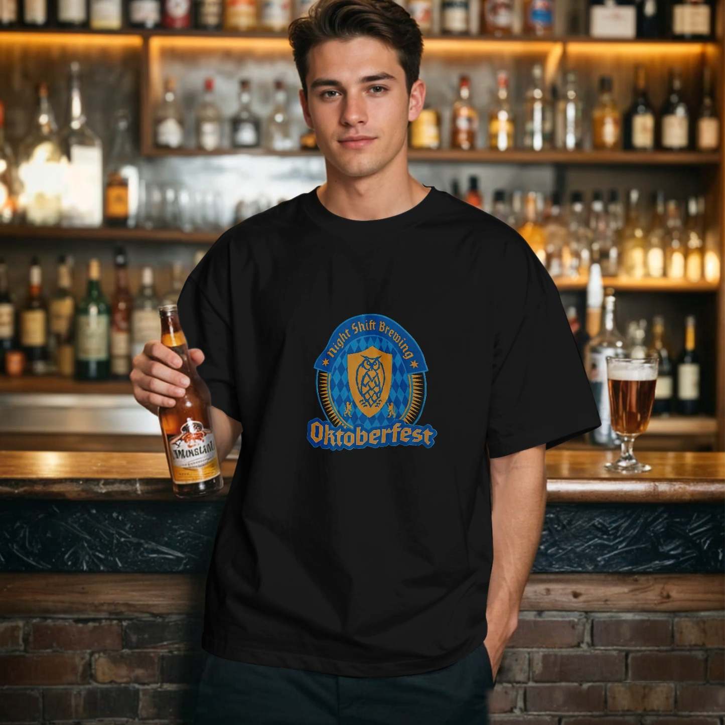 Gruppen-trinkhemden, Deutsches Bier-shirt, Retro-craft-bier-shirt - MeineFotoTassen