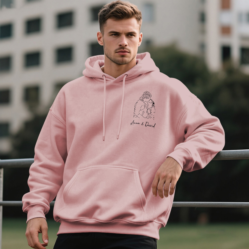 Benutzerdefinierter Foto-hoodie Personalisierter Portrait-hoodie Benutzerdefinierter Foto-hoodie Für Liebhaber - MeineFotoTassen