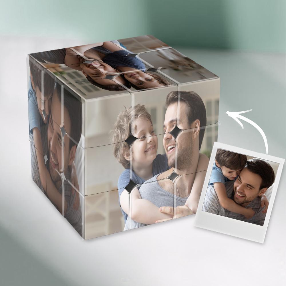 Benutzerdefinierter Multi-Foto-Würfel Benutzerdefinierter Foto-Zauberwürfel Personalisierte sechs Bilder 3x3-Würfel