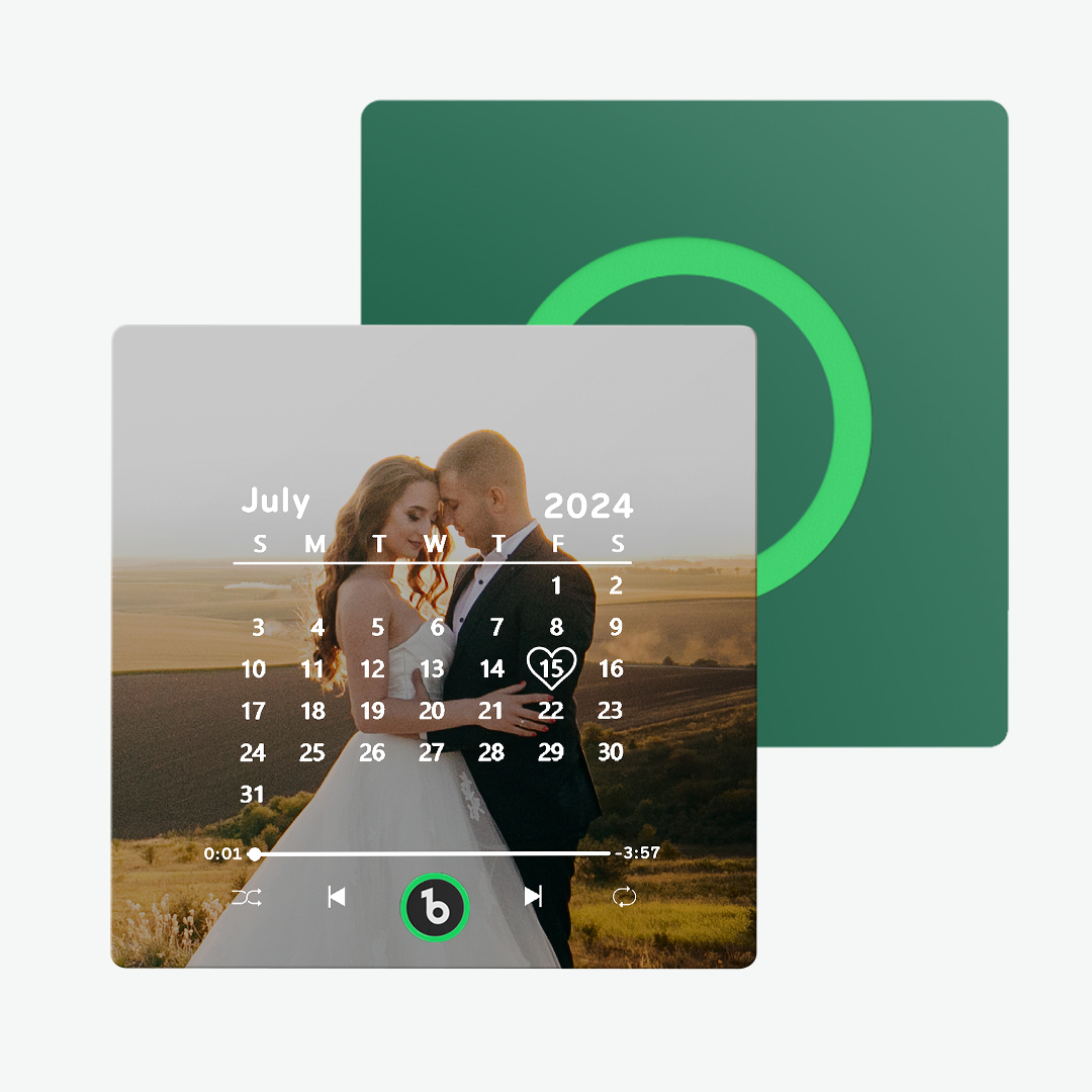 Neuer 4.0-upgrade-kühlschrankmagnet Mit Benutzerdefinierter Musik, Bunter Rahmen, Album-kühlschrankmagnet Kann Lieder Abspielen, Geschenk Für Paare - MeineFotoTassen