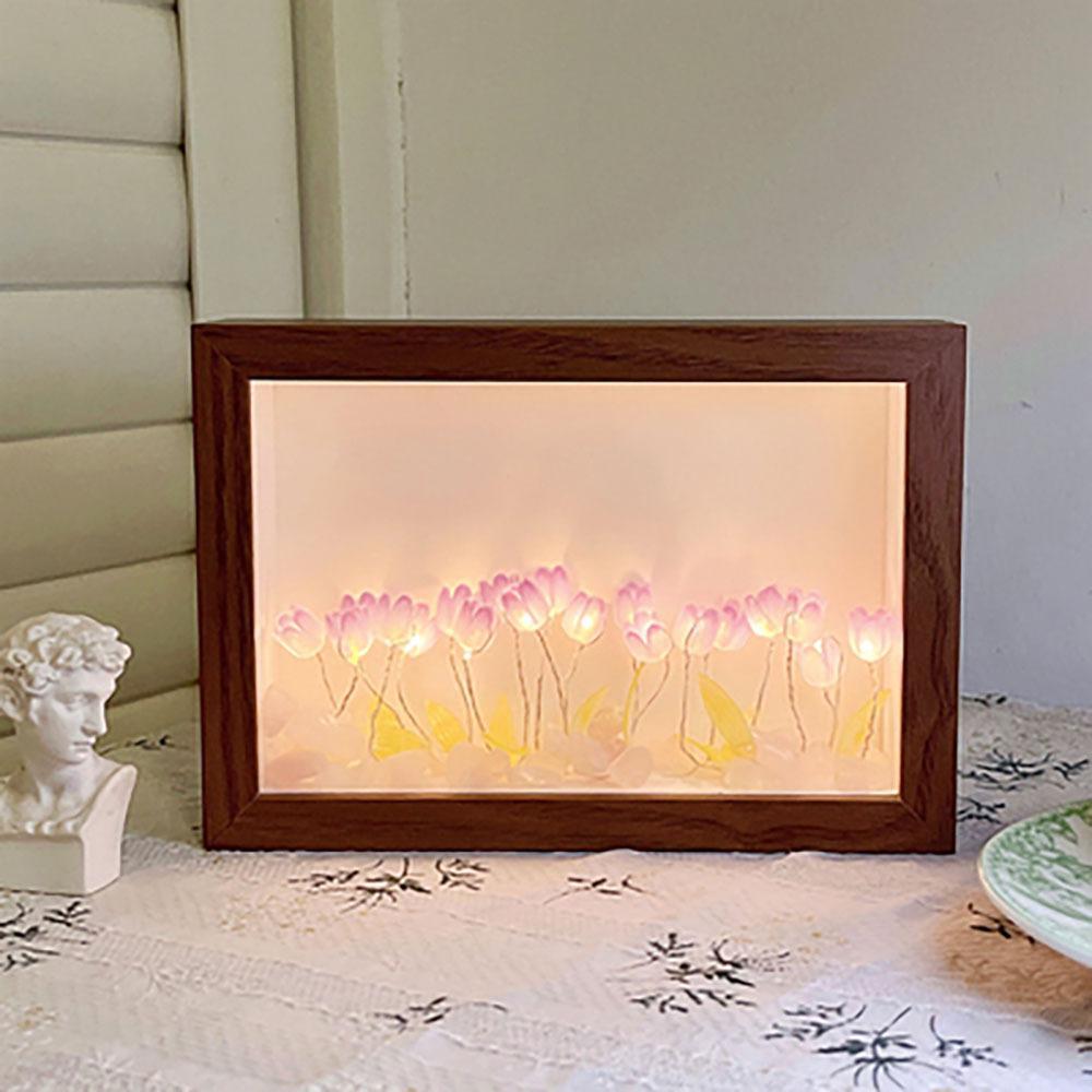 Tulpen-fotorahmen-nachtlicht Tulpen-nachtlicht Kreatives Geschenk Für Beste Freunde Mid-gift-fotorahmen-nachtlicht - MeineFotoTassen