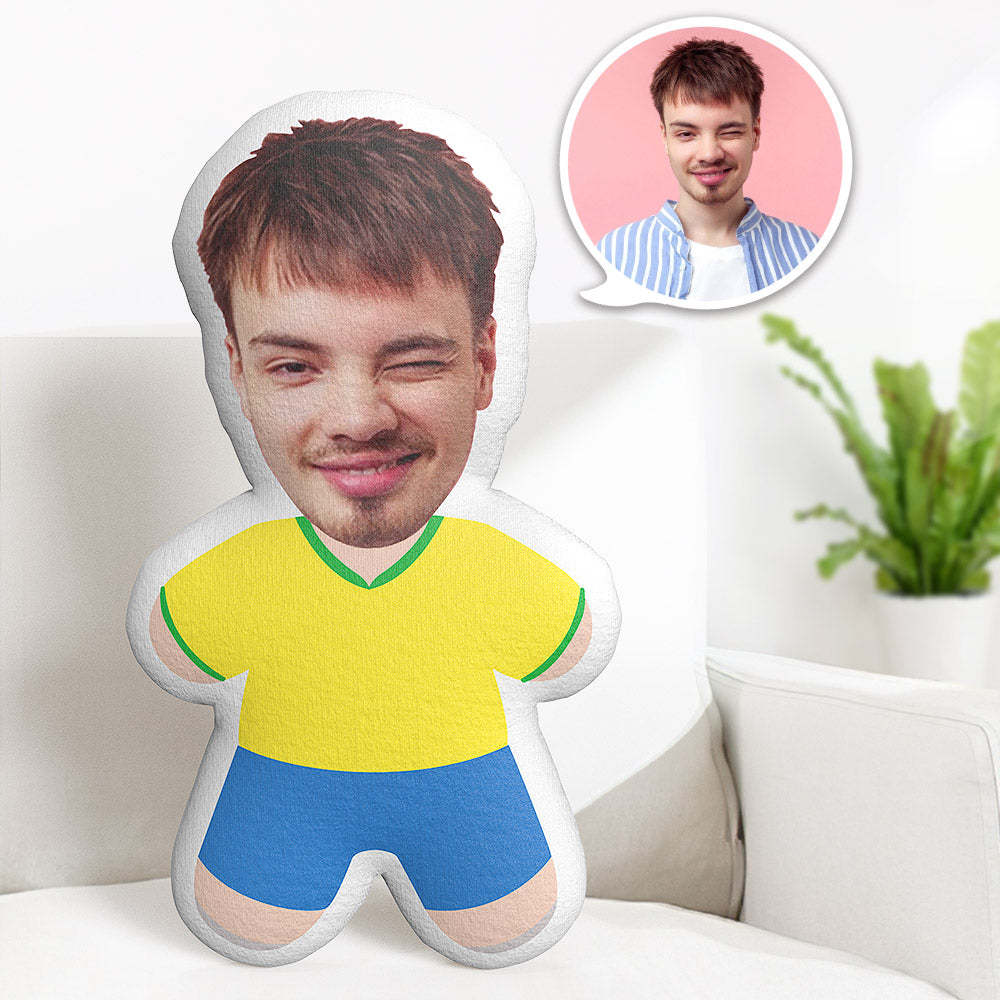 Teddy-kissen Der Brasilianischen Fußballmannschaft, Individuelles Gesicht, Personalisiertes Foto, Minime-puppe - MeineFotoTassen
