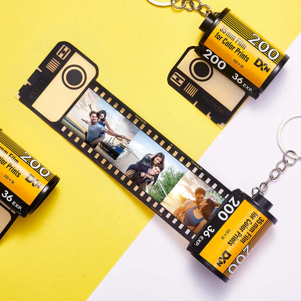 Jubiläumsgeschenke Individueller Filmrollen-schlüsselanhänger Multifoto-kamerarollen-schlüsselanhänger Geschenke Aus Umweltfreundlichem Material Personalisierter Schlüsselanhänger Für Ihn - MeineFotoTassen