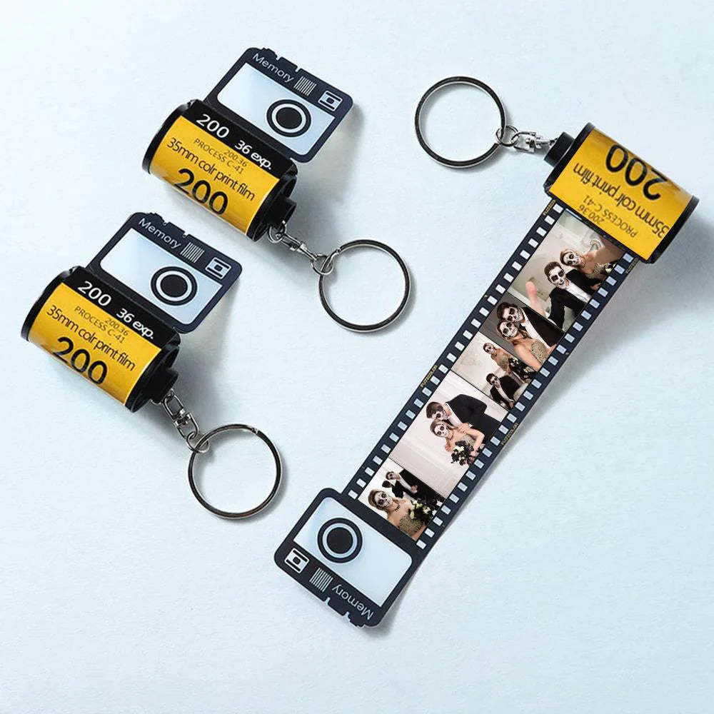 Jubiläumsgeschenke Individueller Filmrollen-schlüsselanhänger Multifoto-kamerarollen-schlüsselanhänger Geschenke Aus Umweltfreundlichem Material Personalisierter Schlüsselanhänger Für Ihn - MeineFotoTassen