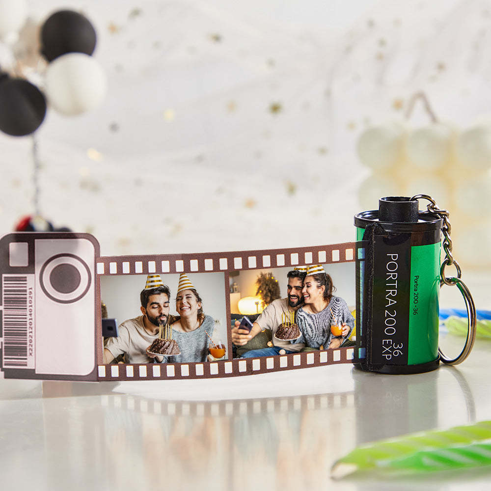 Jubiläumsgeschenke Individueller Filmrollen-schlüsselanhänger Multifoto-kamerarollen-schlüsselanhänger Geschenke Aus Umweltfreundlichem Material Personalisierter Schlüsselanhänger Für Ihn - MeineFotoTassen