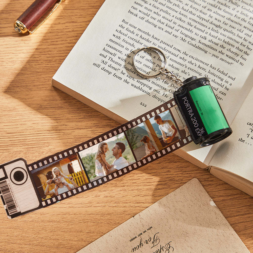Jubiläumsgeschenke Individueller Filmrollen-schlüsselanhänger Multifoto-kamerarollen-schlüsselanhänger Geschenke Aus Umweltfreundlichem Material Personalisierter Schlüsselanhänger Für Ihn - MeineFotoTassen