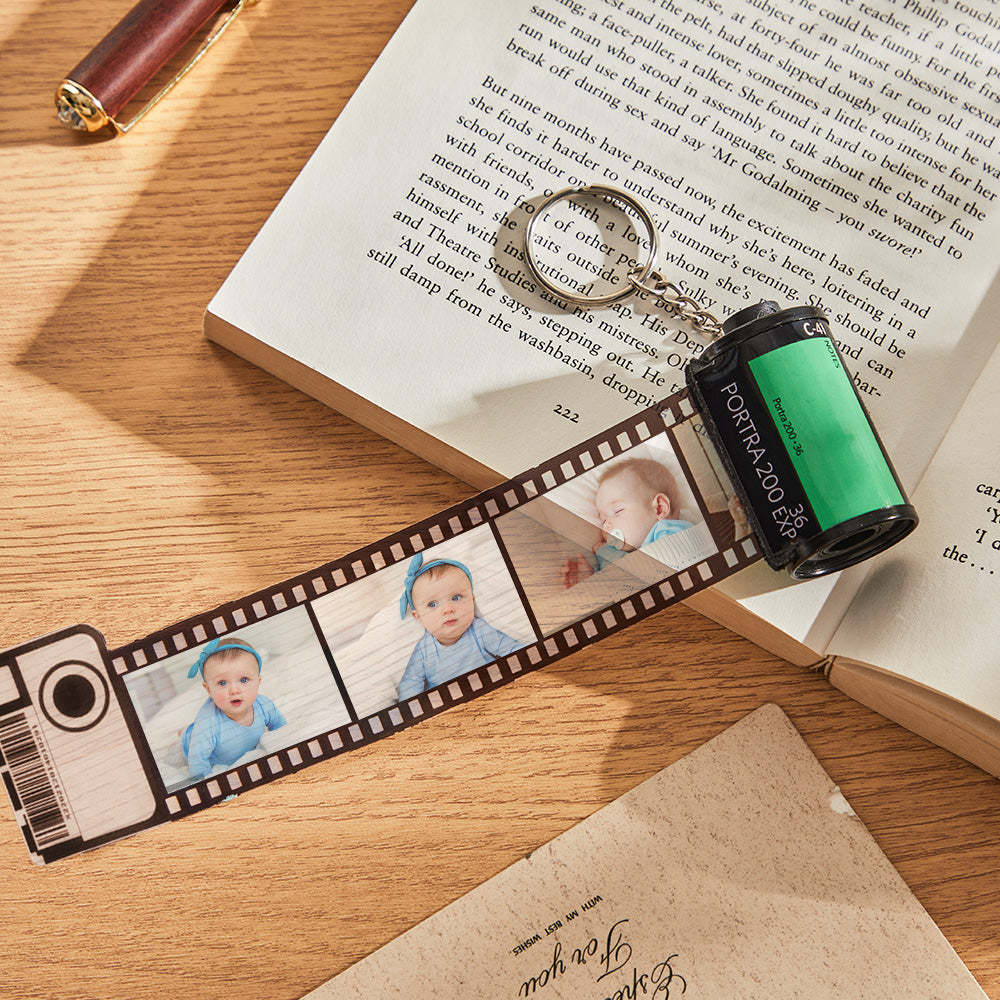 Jubiläumsgeschenke Individueller Filmrollen-schlüsselanhänger Multifoto-kamerarollen-schlüsselanhänger Geschenke Aus Umweltfreundlichem Material Personalisierter Schlüsselanhänger Für Ihn - MeineFotoTassen