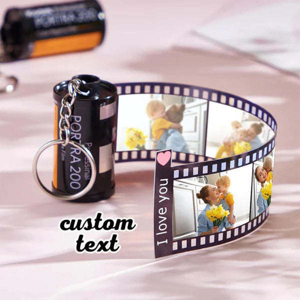 Jubiläumsgeschenke, Individueller Text Für Die Filmrolle, Schlüsselanhänger, Personalisiertes Bild, Kamerarolle, Schlüsselanhänger Mit Rollenalbum, Personalisiert - MeineFotoTassen