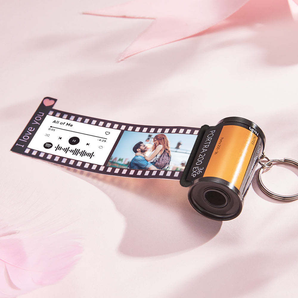 Benutzerdefinierter Text Für Den Filmrollen-schlüsselanhänger, Personalisierter Bild-kamerarollen-schlüsselanhänger Mit Rollenalbum, Individuelle Jubiläumsgeschenke - MeineFotoTassen