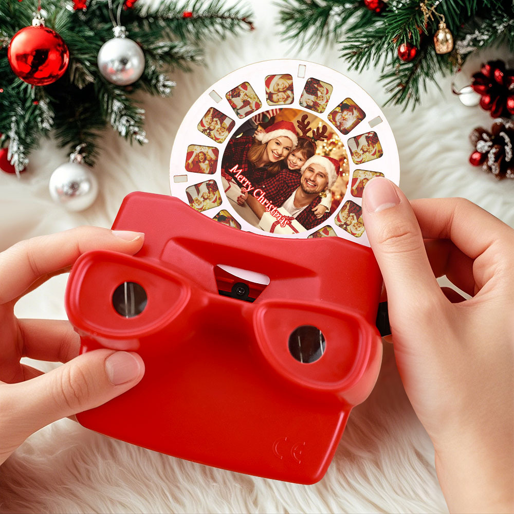 Individuell Gestaltbarer 3d-sucher Und Filmrolle – Personalisiertes Geschenk Mit Ihren Eigenen Fotos – Text- Und Fotobetrachter – Verschiedene Filme Verfügbar - MeineFotoTassen