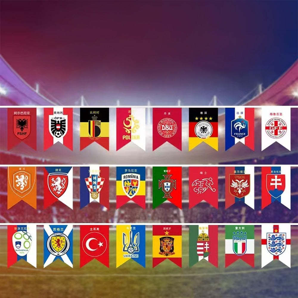 2024 European Cup 24 Stärkere Flagge Pull Flag Flag Bar Ktv Lotterie Shop Fußball Dekoration Arrangement Supplies - MeineFotoTassen