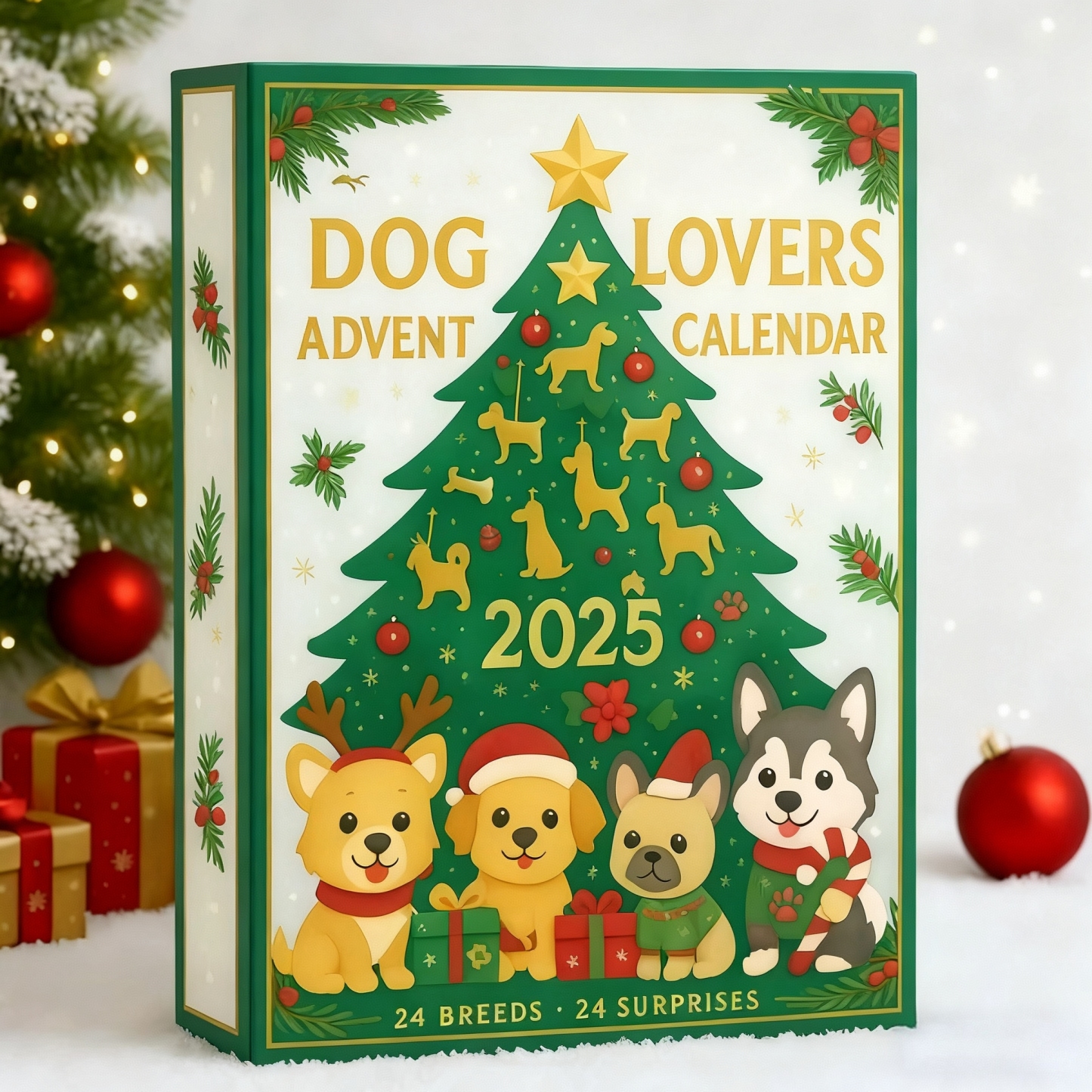 Niedliche Blindbox Mit Hund, Überraschungsspielzeug Für Welpen, 24 Tage Weihnachts-countdown-blindbox - MeineFotoTassen