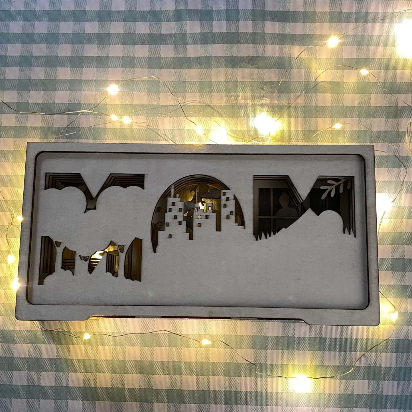 Mutter Und Sohn, Mehrschichtig, Stehende Form, Glückliches Muttertagsgeschenk Für Mama, Schattenbox-geschenke - MeineFotoTassen