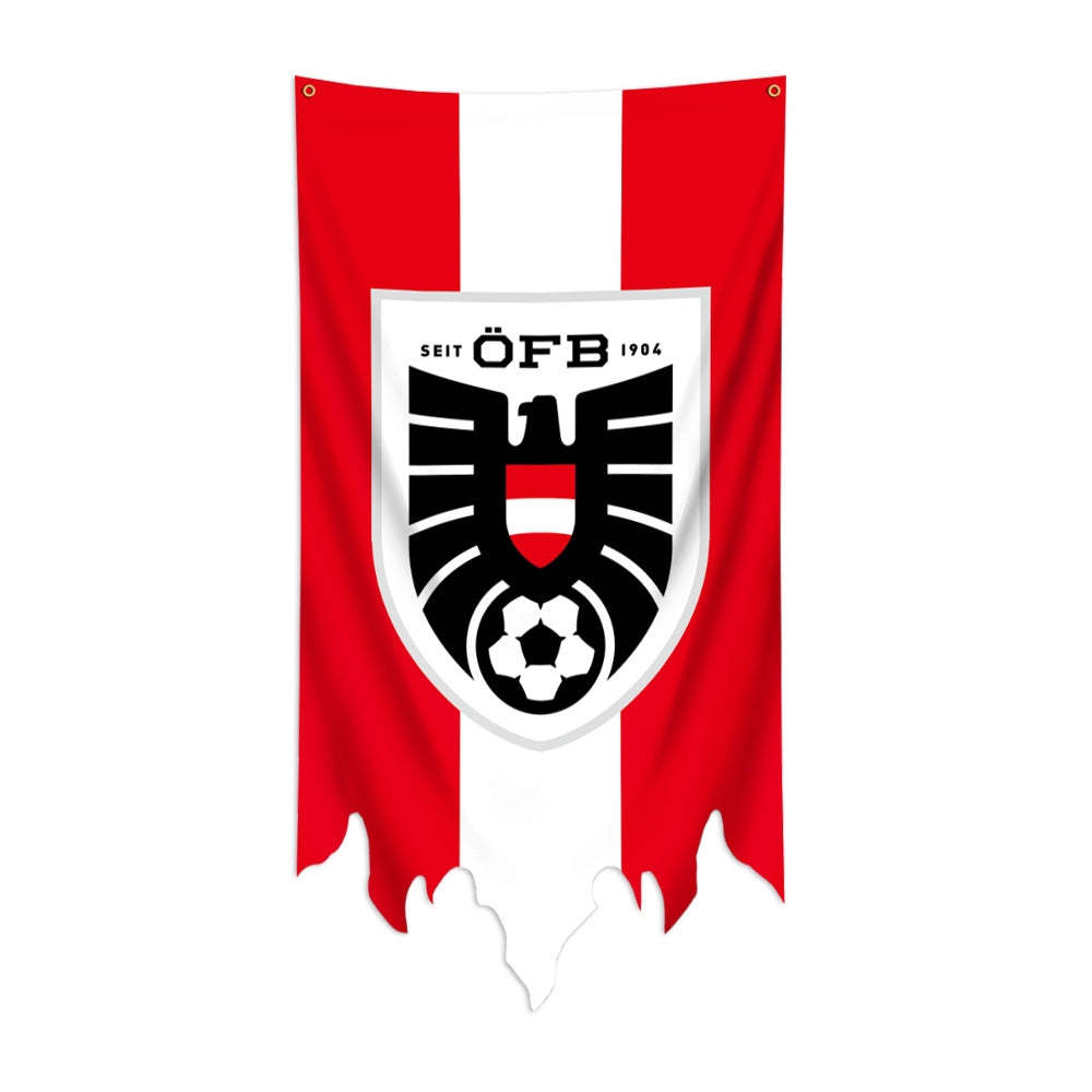 2024 European Cup Dekoration Top 24 National Football Team Flag Theme Hängendes Stoffposter 70*120cm - MeineFotoTassen