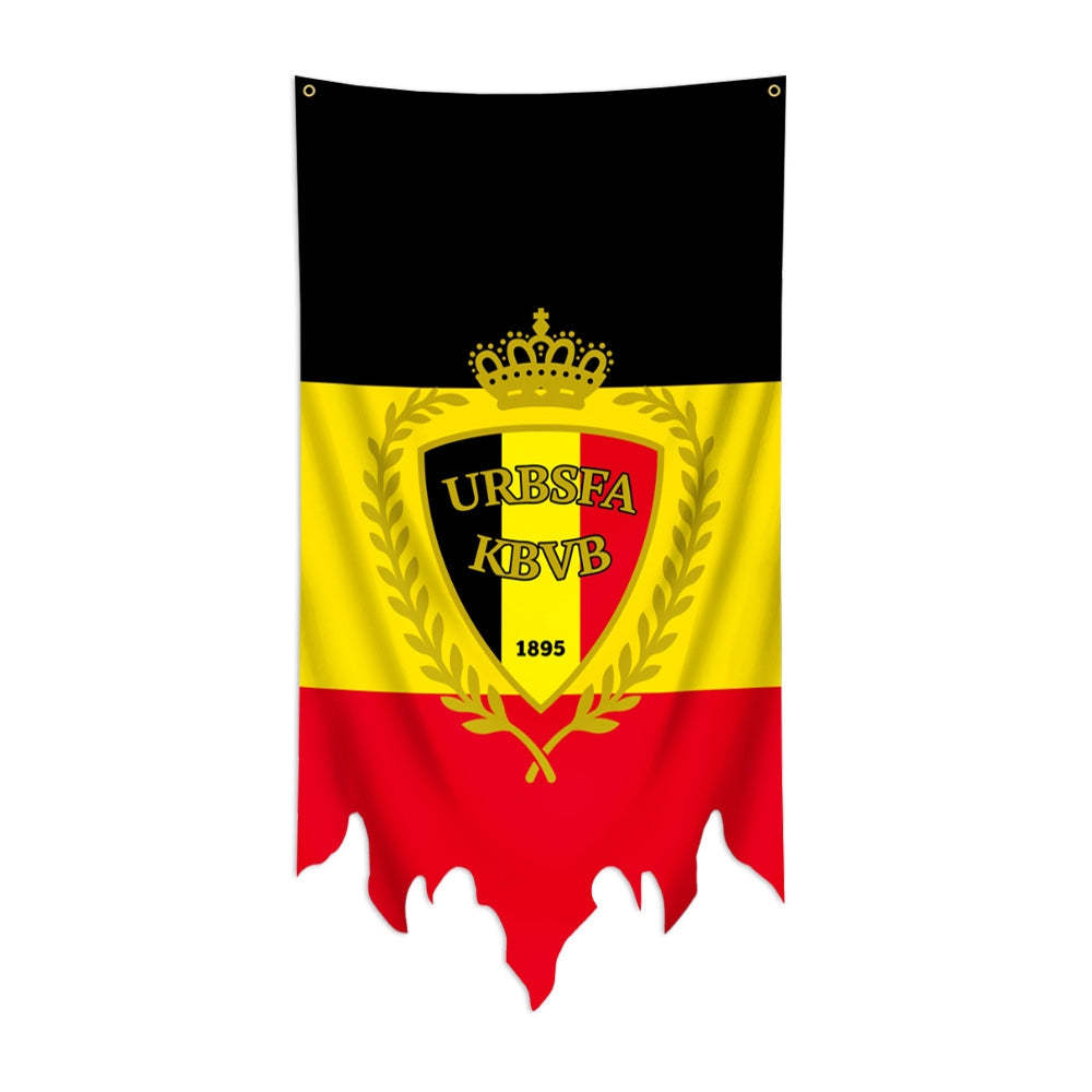2024 European Cup Dekoration Top 24 National Football Team Flag Theme Hängendes Stoffposter 70*120cm - MeineFotoTassen
