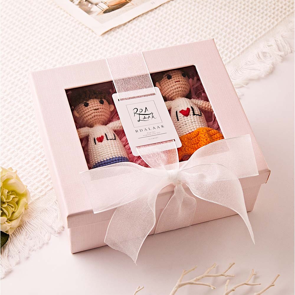 Rosa Geschenkbox Für Häkelpuppen - MeineFotoTassen