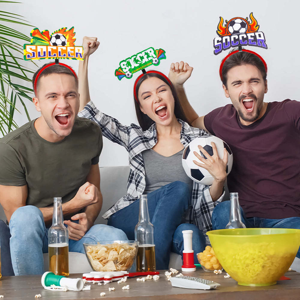 Fußball-stirnband, Fußball-match, Cheer-up-haarreifen, Niedliche Kopfverzierungen Für Fußball-dekoration - MeineFotoTassen