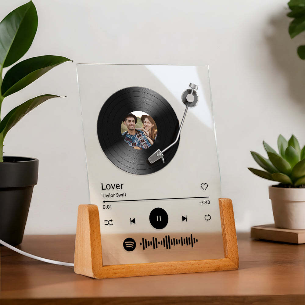 Benutzerdefinierte Spotify Code Lampe Acryl Musik Plakette Nachtlicht Geschenke Für Liebhaber - MeineFotoTassen