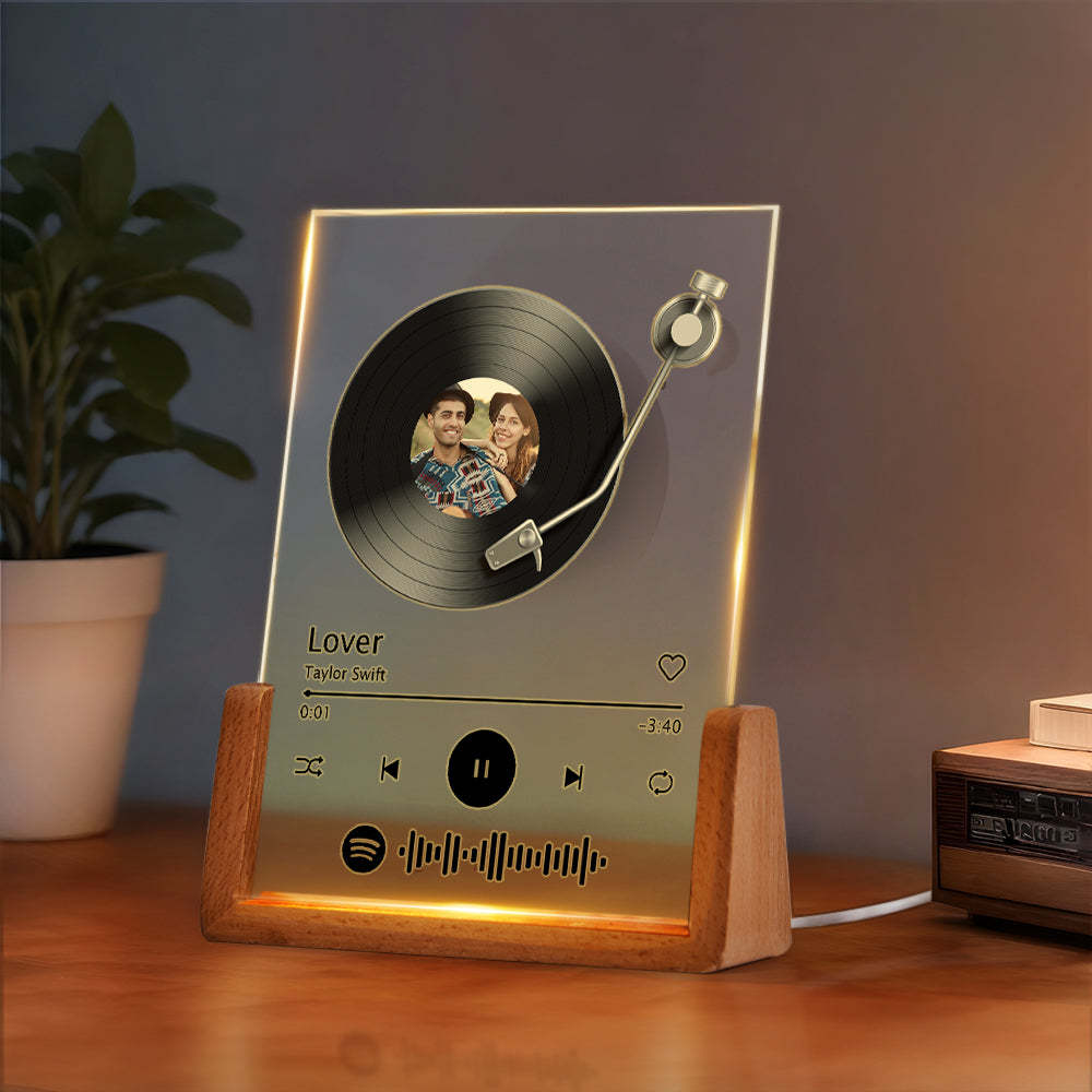 Benutzerdefinierte Spotify Code Lampe Acryl Musik Plakette Nachtlicht Geschenke Für Liebhaber - MeineFotoTassen