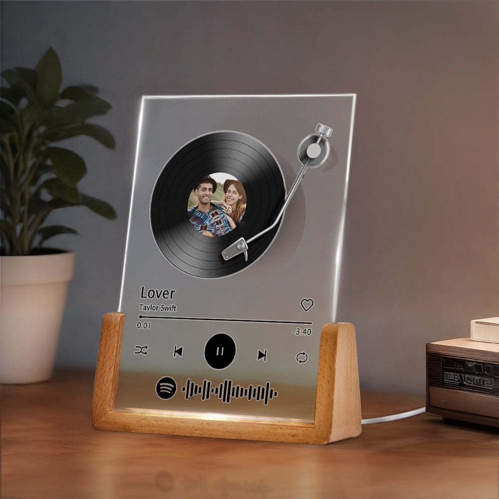 Benutzerdefinierte Spotify Code Lampe Acryl Musik Plakette Nachtlicht Geschenke Für Liebhaber - MeineFotoTassen