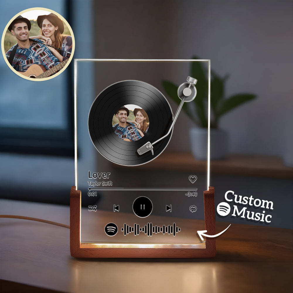 Benutzerdefinierte Spotify Code Lampe Acryl Musik Plakette Nachtlicht Geschenke Für Liebhaber - MeineFotoTassen
