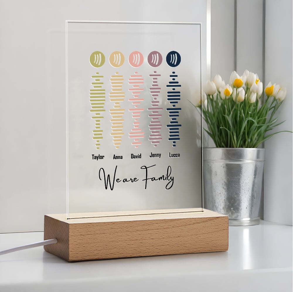 Benutzerdefinierte Spotify-lampe, Personalisierte Sound-nachtlichtgeschenke Für Liebhaber - MeineFotoTassen