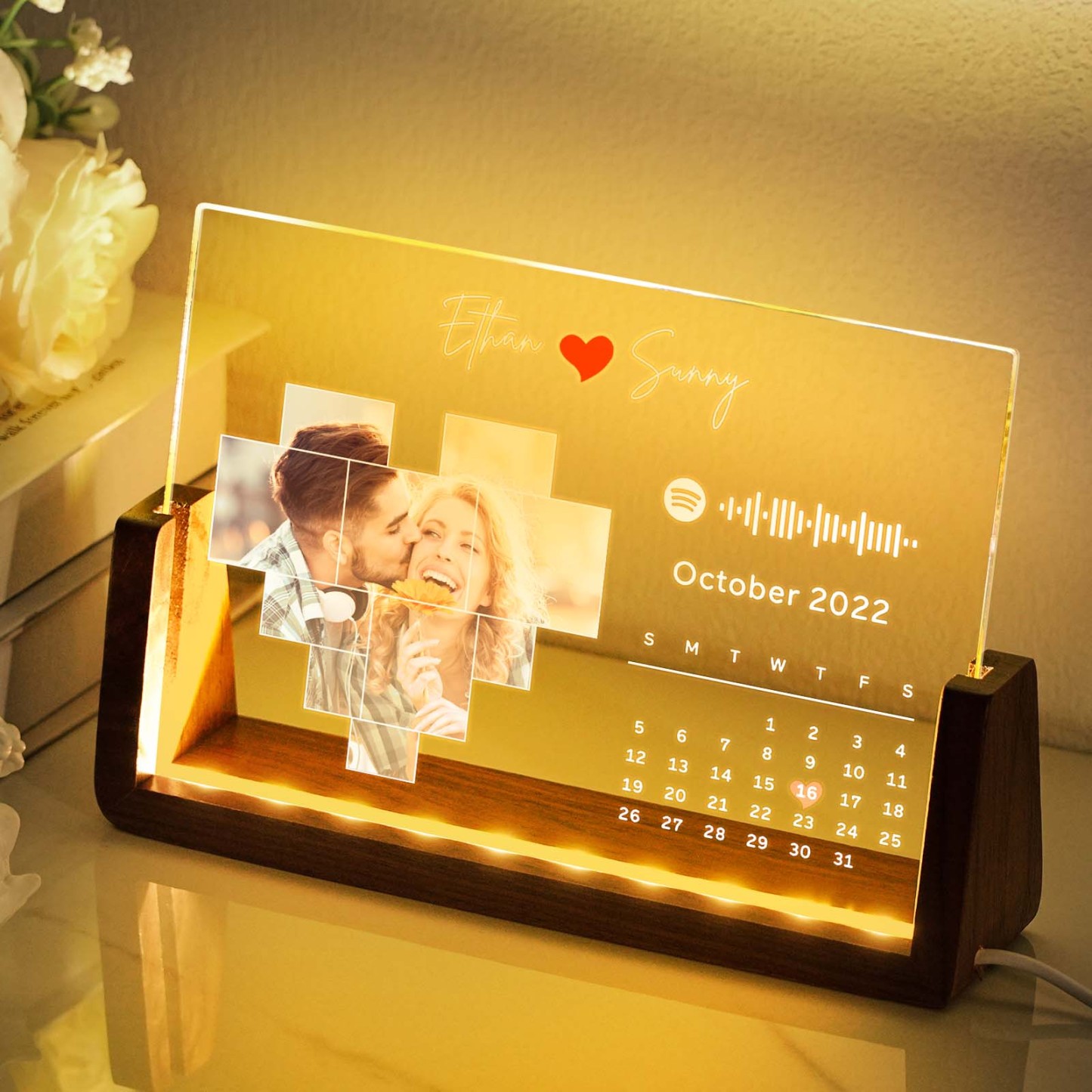 Benutzerdefinierte Spotify Lampe Spotify Code Song Nachtlicht Foto Dekor Geschenk Für Liebhaber - MeineFotoTassen