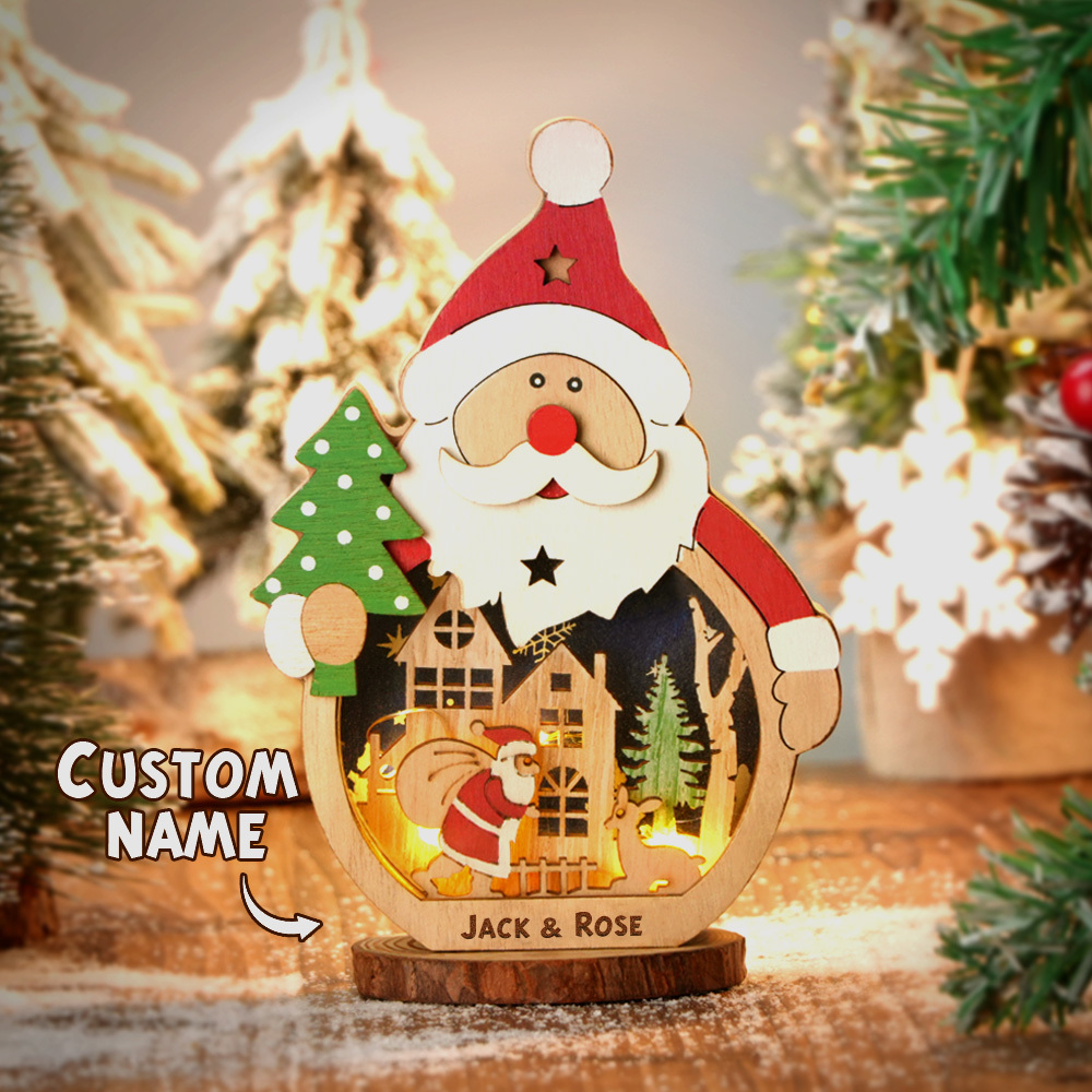 Benutzerdefinierte Name Geschenke Personalisierte Weihnachtsschmuck Dekoration Mit Licht Geschenke Für Liebhaber