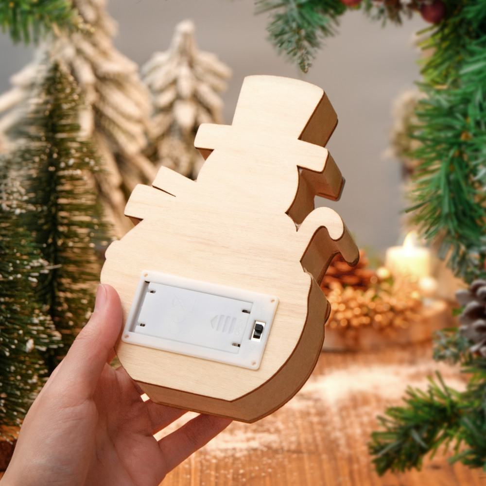 Benutzerdefinierte Name Geschenke Personalisierte Weihnachtsschmuck Dekoration Mit Licht Geschenke Für Liebhaber - MeineFotoTassen