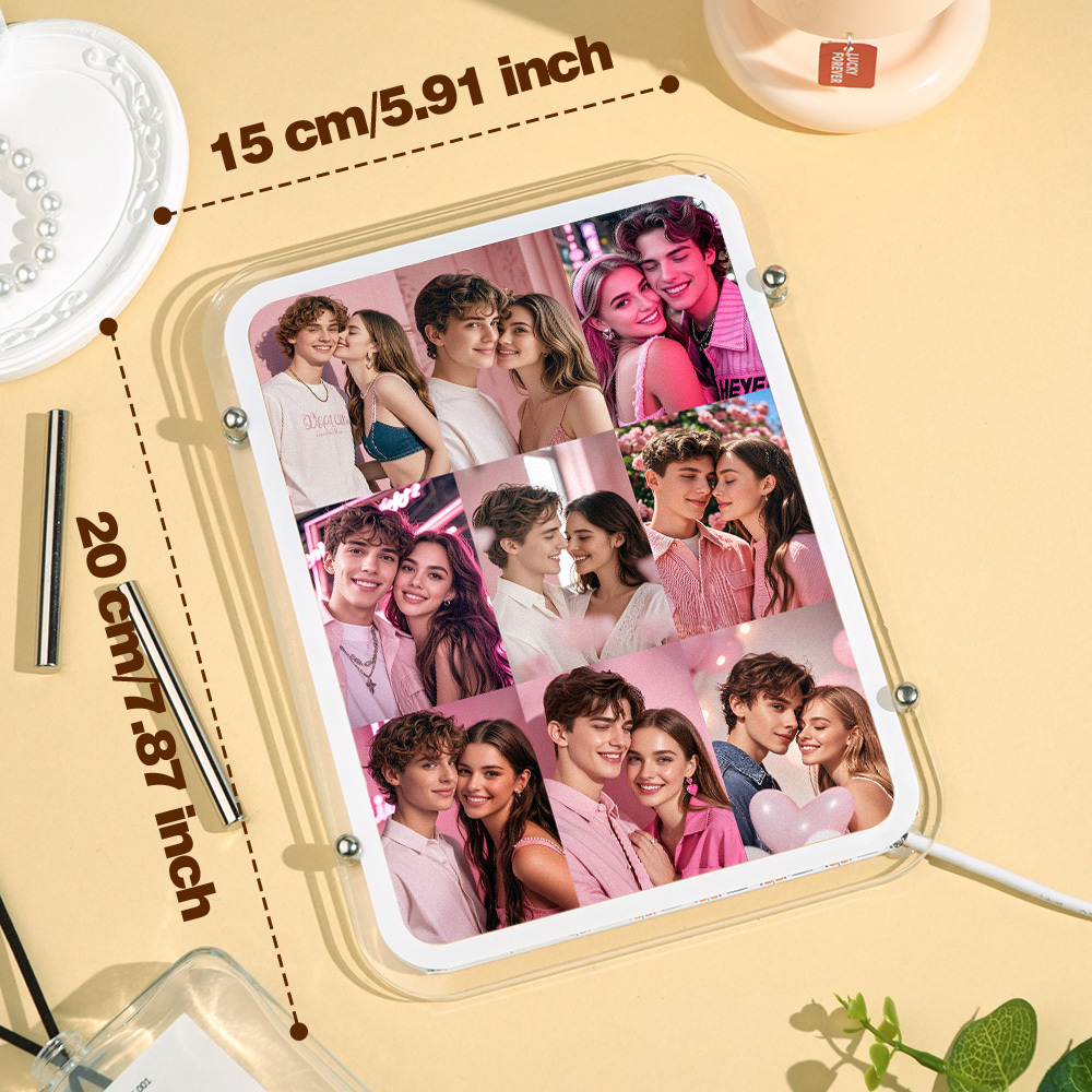 Benutzerdefinierte Fotolampe Benutzerdefiniertes Fotoornament Personalisierte Wohndekoration Geschenke - MeineFotoTassen