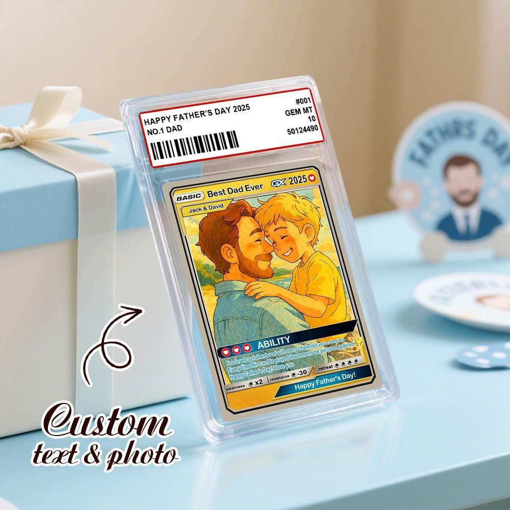 Personalisierte Poke-card Zum Vatertag, Individuelles Geschenk Für Papa, Einzigartiges Poke-card-geschenk - MeineFotoTassen