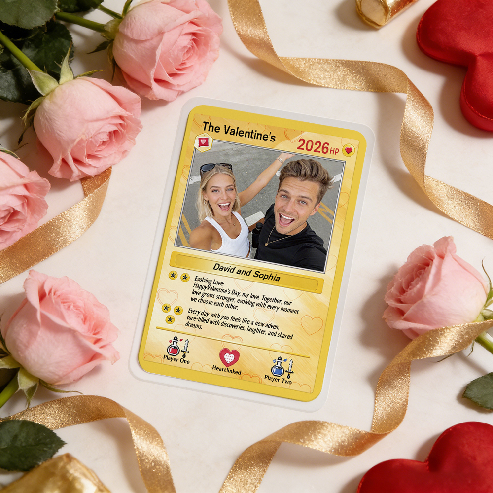Personalisierte Karte Für Paare, Individuelle Jahrestagskarte Mit Paarfoto Im Anime-stil – Das Perfekte Geschenk Für Verliebte - MeineFotoTassen