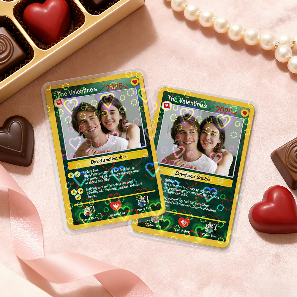 Personalisierte Karte Für Paare, Individuelle Jahrestagskarte Mit Paarfoto Im Anime-stil – Das Perfekte Geschenk Für Verliebte - MeineFotoTassen