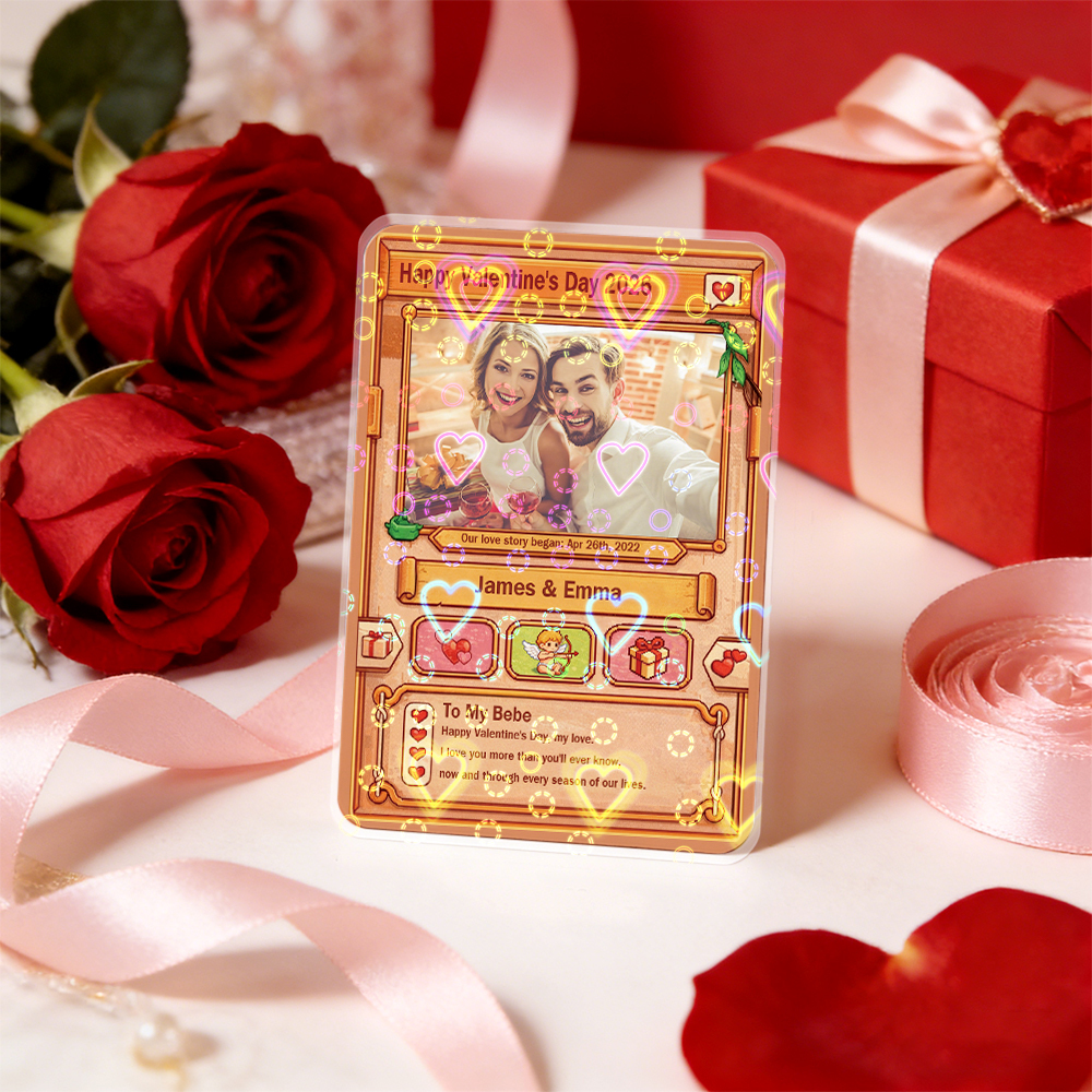 Personalisierte Karte Für Paare, Individuelle Jahrestagskarte Mit Paarfoto Im Anime-stil – Das Perfekte Geschenk Für Verliebte - MeineFotoTassen